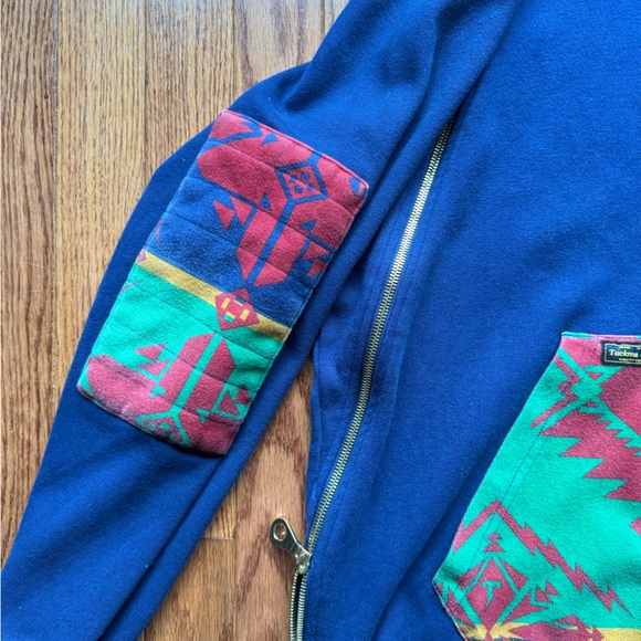 Tackma brand Hoodie with unique two zipper front sz L - Picture 3 of 12